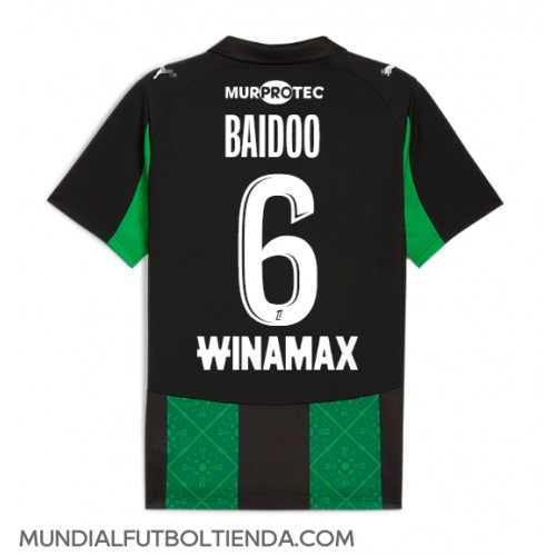 Camiseta RC Lens Samson Baidoo #6 Segunda Equipación Replica 2025-26 mangas cortas Camiseta RC Lens Samson Baidoo #6 Segunda Equipación Replica 2025-26 mangas cortas